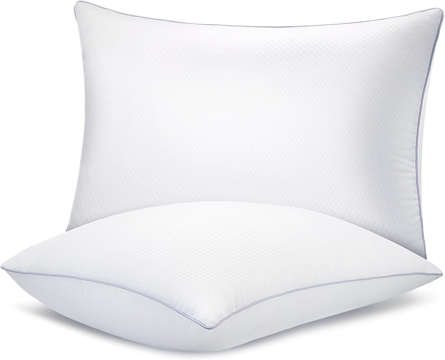 Piwaal King Size Pillows 2 Pack Grey, Soft Support for Sleepers