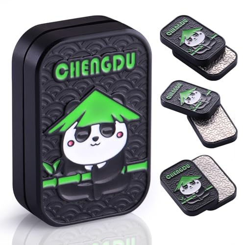 Fidget Slider Fidget Toys Adults Metal Fidget Slider Magnetic EDC Haptic Fidget Toys for Adults (Matte Black)