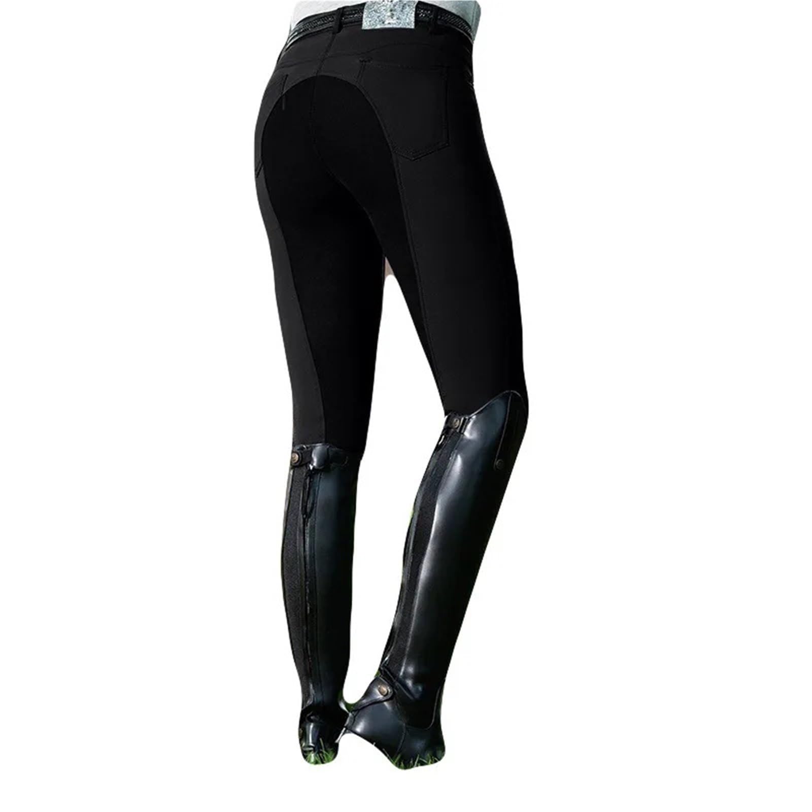 Pantaloni da Equitazione Donna, Elastici, Traspiranti, Sportivi, Leggings A Seduta Intera, for Corse di Cavalli per Equitazione Allenamento