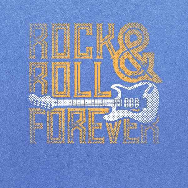Pop Threads Rock and Roll Forever Music Retro Vintage Guitar Band Vintage Baby Toddler Kids Girl Boy T-Shirt2