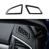 Thenice for 10th Gen Civic ABS Carbon Fiber Style Dashboard Air Vent Trims Wind Outlet Decoration Stickers for Honda Civic 2016 2017 2018 2019 2020