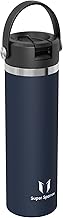 Sparrow Insulated Water Bottle 750 ml – SwivelSip Stainless Steel Bottle – BPA Free Thermal Bottles, Bottle with Ergonomic Straw for School, Sports, Camping, Gym
