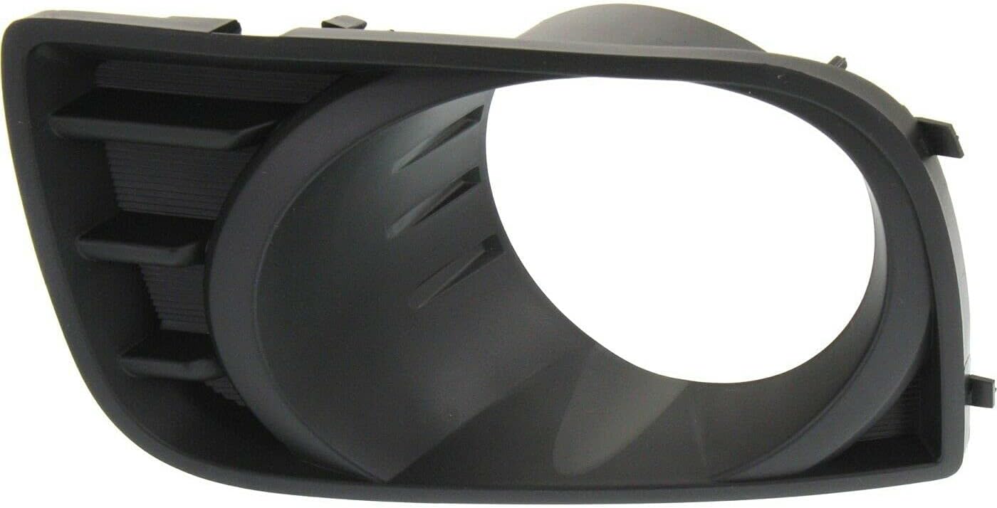 DAT AUTO PARTS Front Right Passenger Side Bumper Insert Fog Light Bezel Molding Cover Grille Trim Replacement For 2008-2014 Toyota Sequoia Black Textured Made of Plastic TO1039157 814810C021