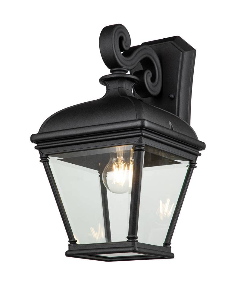 Elstead Bayview Outdoor Wall Lantern Black, IP44