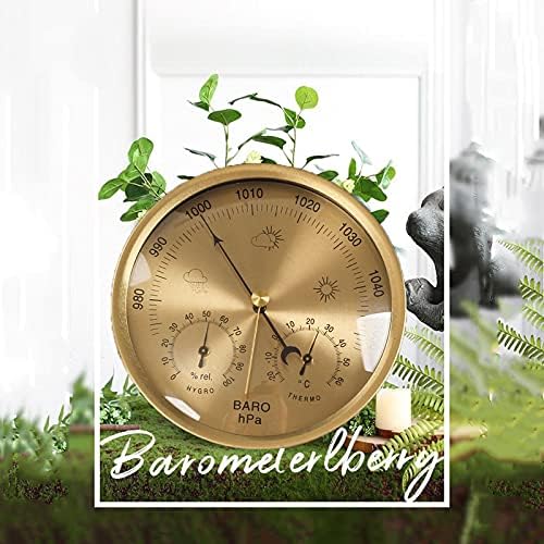 Hygrometer Thermometer,3 in 1 Dial Barometer Thermometer,Weather Station Pressure,Temperature ?Humidity Measurement,Multifunctional Barometer Instrument air Weather Suspension Embedded