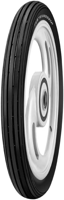 TVS Eurogrip Rib Stiffer Tube Tyre | Tube-Type Tyre For Scooter | For a Steady Grip and A Smooth Ride | Size: 2.75-18 42P 4PR TEG TT | Colour Black