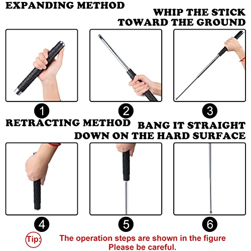 Multifunktional Wanderstöcke Tragbare Walking Stöcke aus Rostfreiem Stahl Telescopic Stock Multifunktionale Outdoor… - Image 7