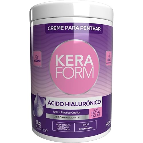 Skafe Keraform Crema Peinadora de Ácido Hialurónico 2.2 lbs  35.27 fl oz Crema para peinarVegano