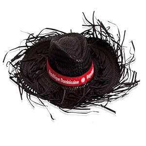 SILABA TONICA Sombreros de Paja Estilo Caribeños – Pack de 10 Sombreros para Hombre y Mujer – Cinta del Color Que Elijas – Sombrero Latino para Despedidas y Fiestas