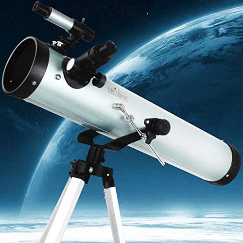Astronomiczny teleskop reflektorowy, ogniskowa 700 mm, teleskop podróżny z torbą do noszenia, statyw z regulacją wysokości, kompaktowy i przenośny, dla dorosłych, dzieci i początkujących