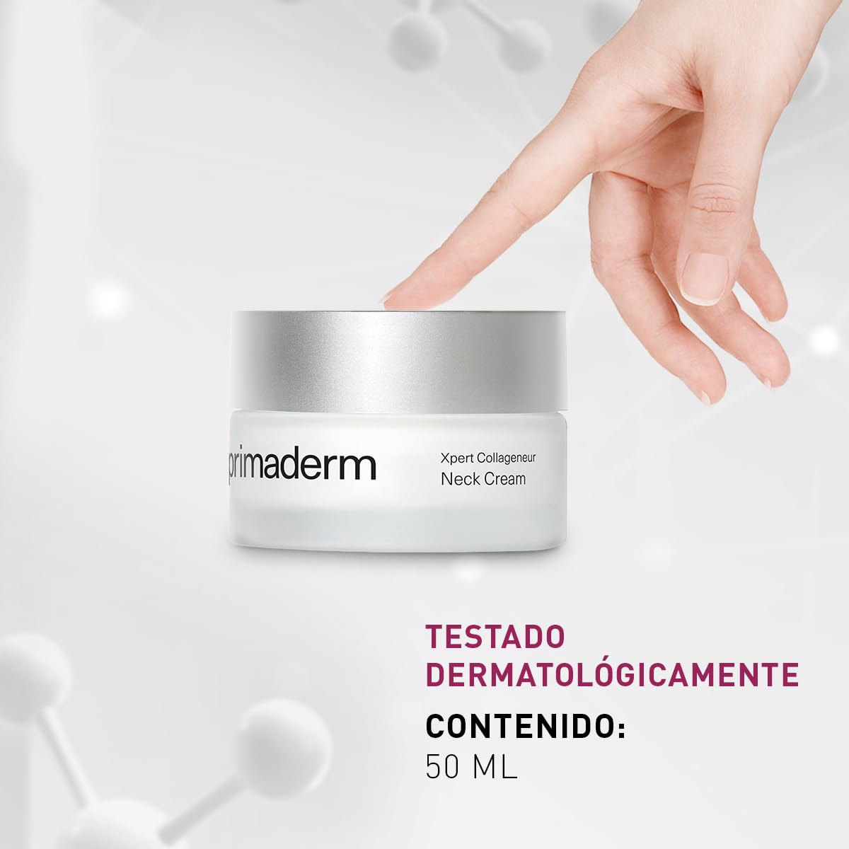 PRIMADERM XPERT Collageneur Neck Cream - Crema de Cuello y Escote Reafirmante - Efecto Lifting Inmediato - Reduce Doble Mentón - Para Todo Tipo de Piel - 50 ml