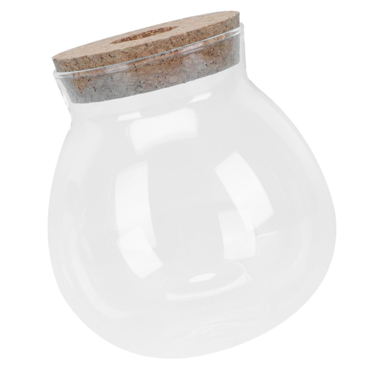 pecera de Cristal decoración Vegetal Escritorio de Oficina contenedor de Pescado florero terrario de Plantas hidroponicas pecera de Mesa Hidroponia envase tazón de Vidrio Corcho