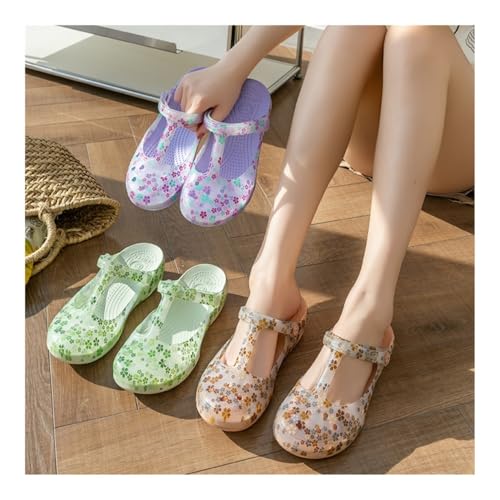 Sandals, Breathable Hole Sandals for Women - Summer Beach Slippers with Thickened Sole Shower Shoes4