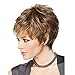 B-G New Fashion Charming Women Hair Wigs Human Hair Wigs Natural Looking Short Curly Wigs for Party, Cosplay, Event + 1 Free Wig Cap WIG055