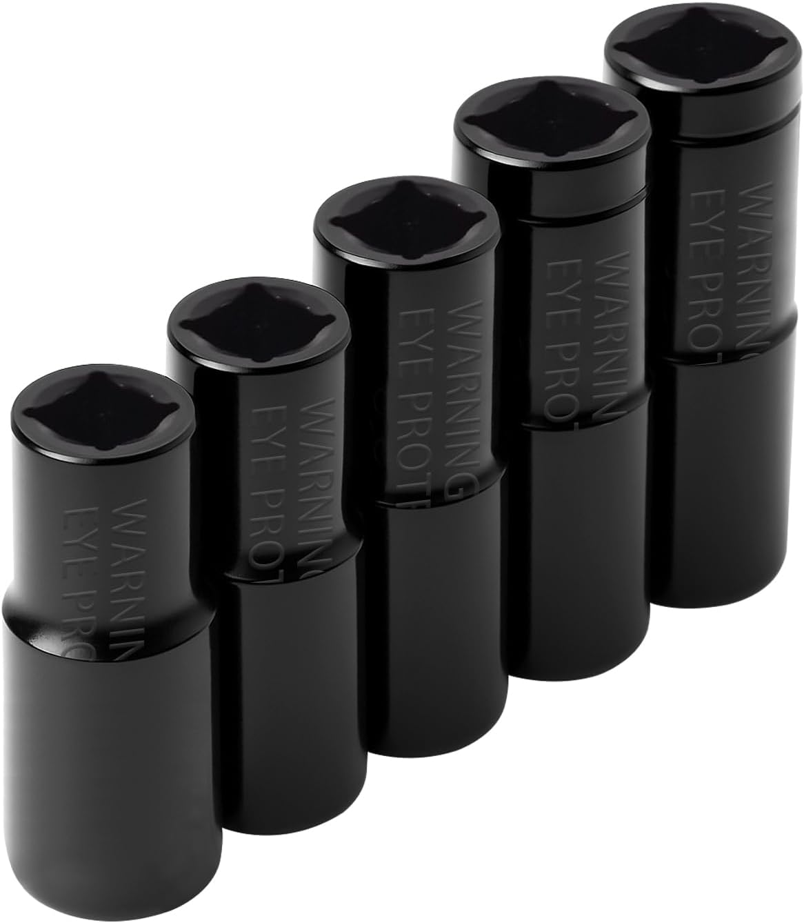 71670 Large Tap Socket Set, 5-Piece Tap Socket Adapter Kit, Fits 5/8", 11/16", 3/4", 7/8" & 1" Taps, 1/2" Drive, Compatible with M.C.T.I. Standard Taps