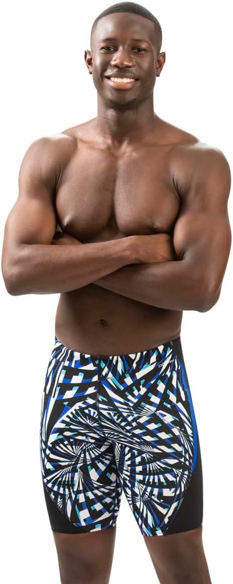 Reliance Men's Molten Purple Printed Jammer Swimsuit