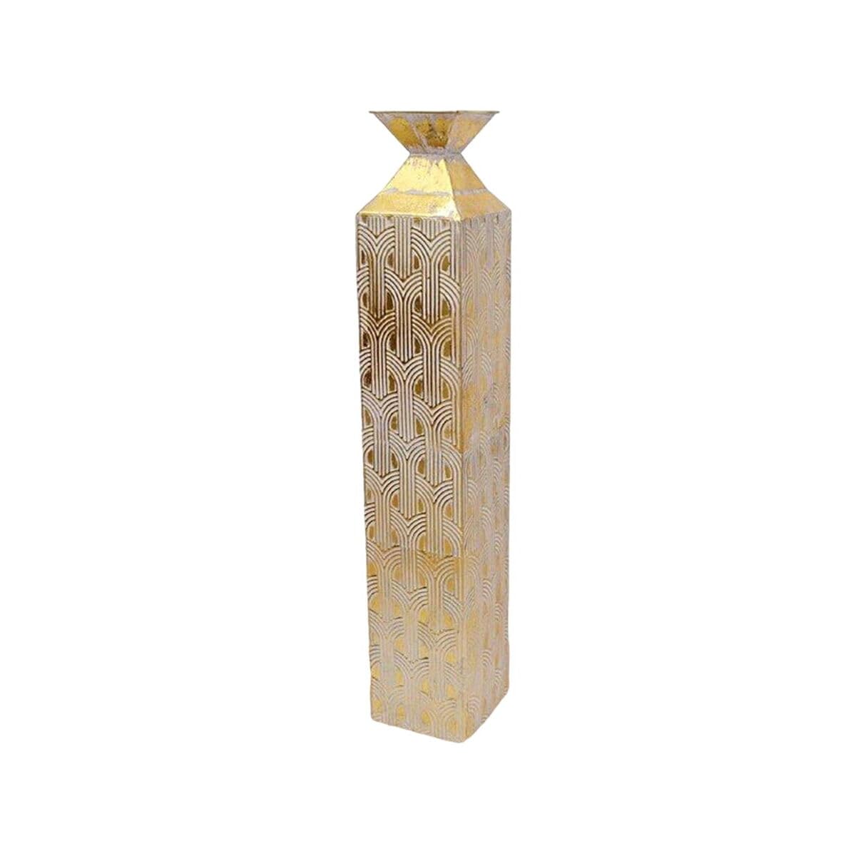 Alexandra House Living Floor Vase Gold Metal 15 x 92 x 15 cm