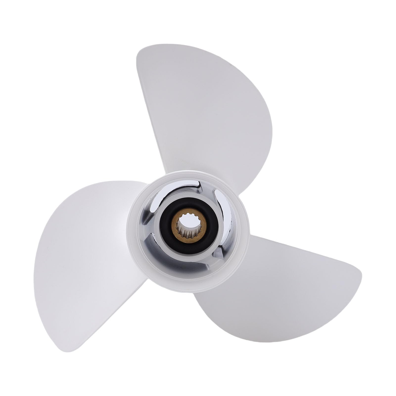 Cocoarm 13 1/2x15-K Außenbordpropeller, Aluminium-3-Blatt-Design, Ideal für 50–130 PS Außenbordmotoren für Reibungslose Bootsfahrt