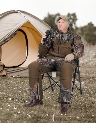 KEMIMOTO-Portable-Lightweight-Folding-Camping-Chair-4-Legs-Adjustable-Height-300lbs-Capacity-Comfortable-Breathable-Stable-Seats-for-Outdoor-Hiking