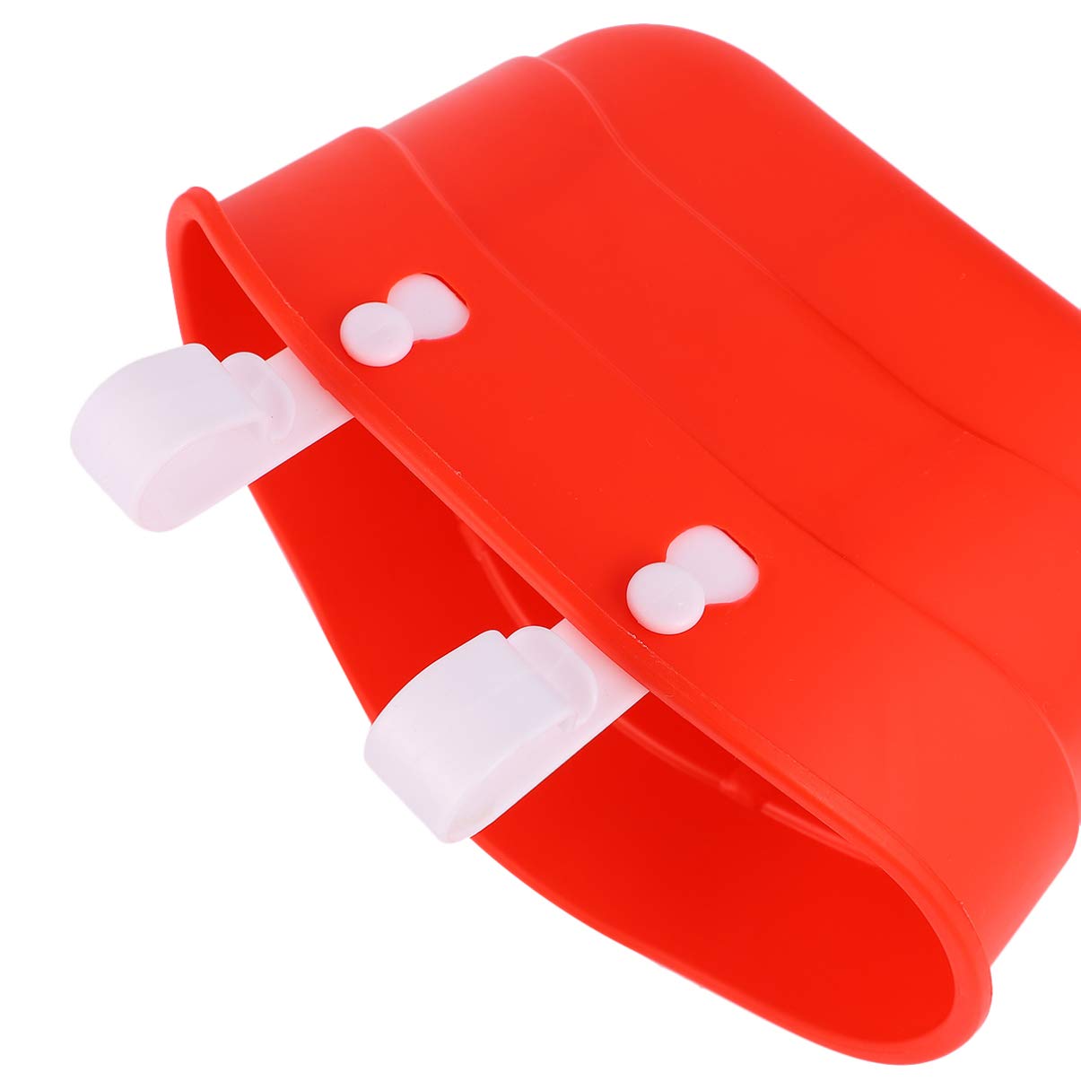 SUPVOX 1Pc Scooter Basket Durable Plastic Bike Basket for Boys Easy to Attach Handlebar Storage for Bicycles Red Color Present for Young Riders