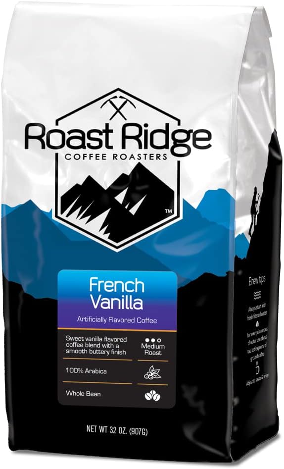 - Whole Bean Coffee, Medium Roast, French Vanilla, 2 lb.