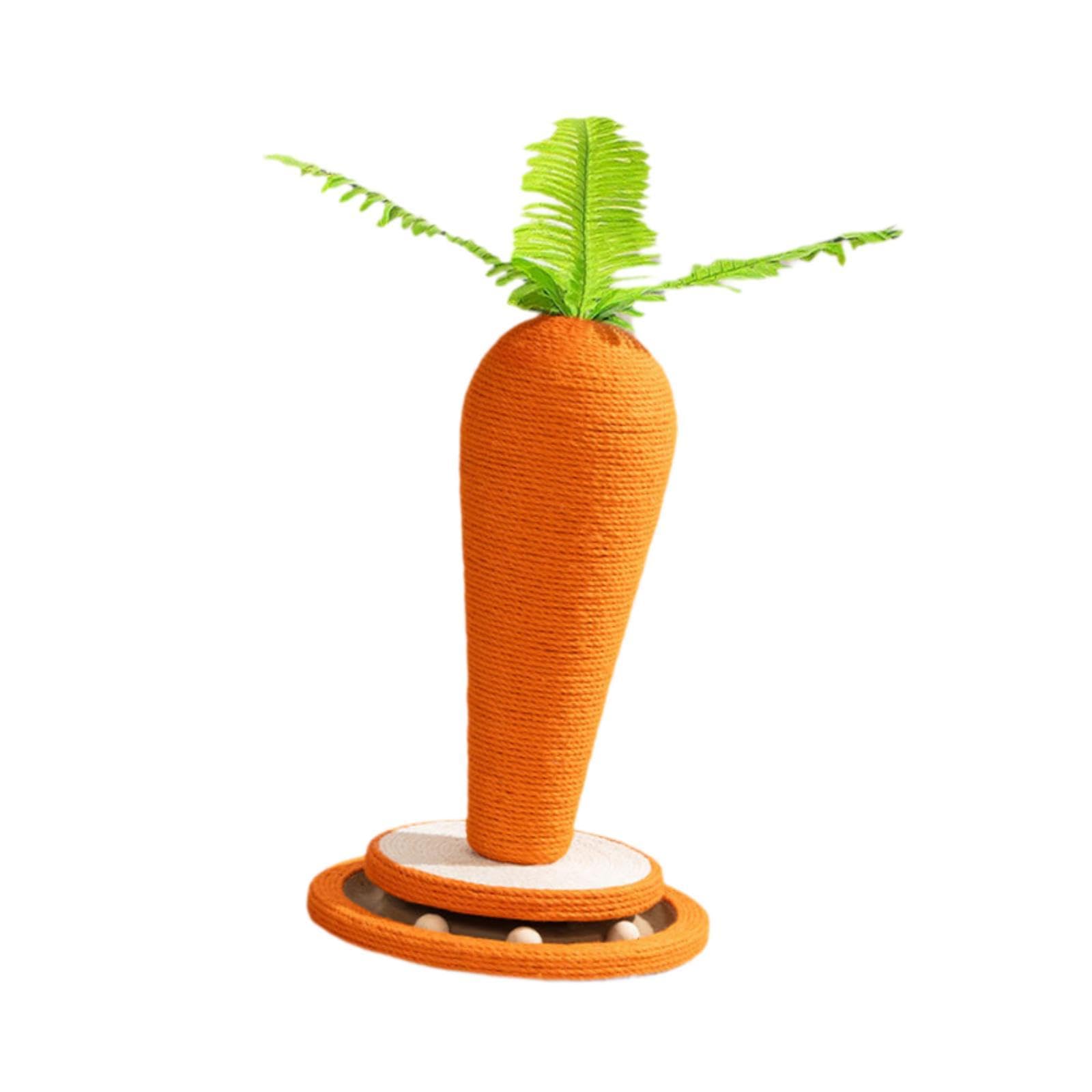 Milageto Tiragraffi per Gatti Tiragraffi per Gatti Letto a Forma di Carota Forniture per Animali Domestici Struttura da Arrampicata per Gatti per Giocare a