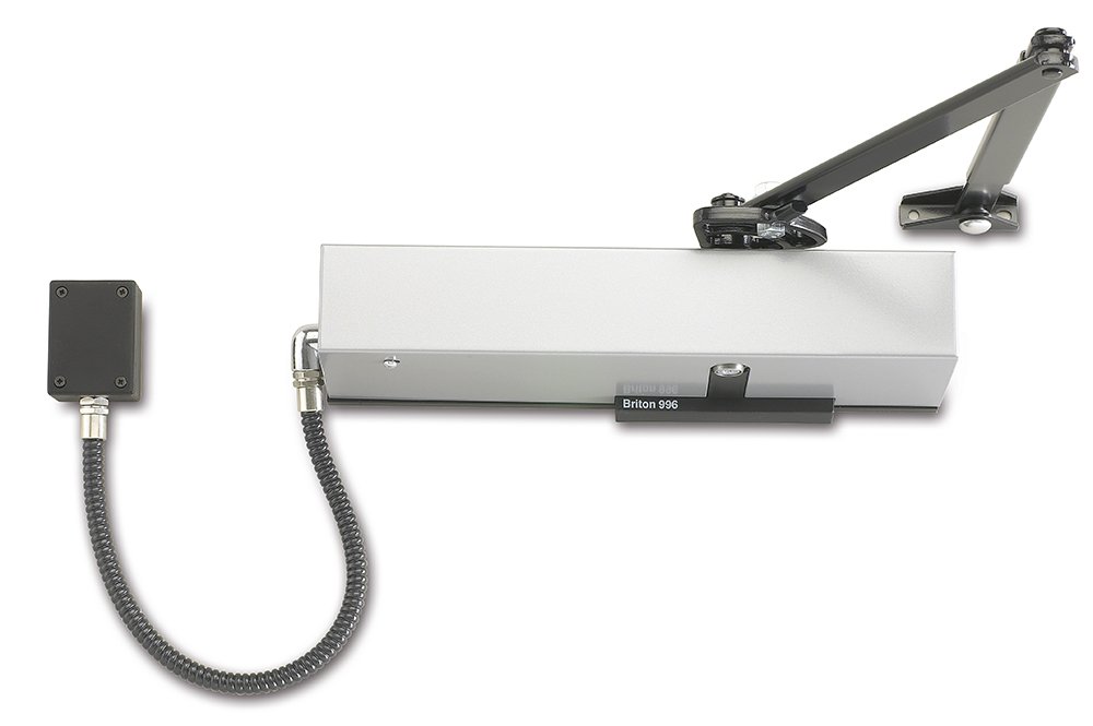 Briton Silver 9963/01.Se Size 3 Ce Door Closer Fixed Electromagnetic Ho/Free Swing For Fire Doors