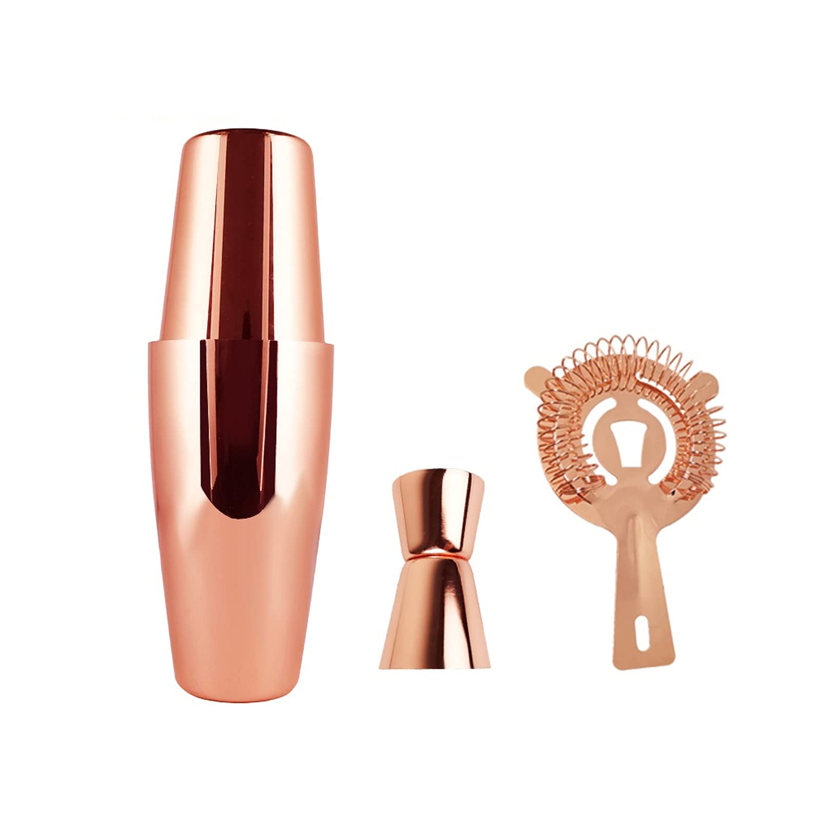 Shaker Cocktail Cocktail Shaker Set en Acier Inoxydable Boston Shaker Perfect Home Bartending Kit Martini Cocktail Shaker for Mélanger Margarita, Manhattan Set à Cocktail (Color : 03)