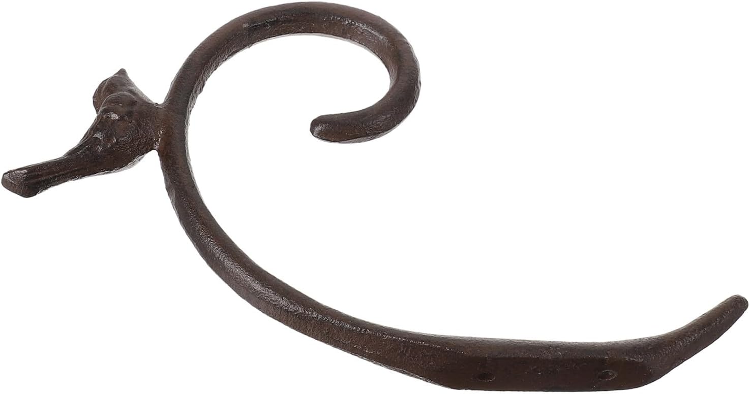 Decorative Bird Model Hook Rustic Iron Hanger for Flower Pots Easy to Install Wall Hook for Gardens Balconies and Home Decor Adornment