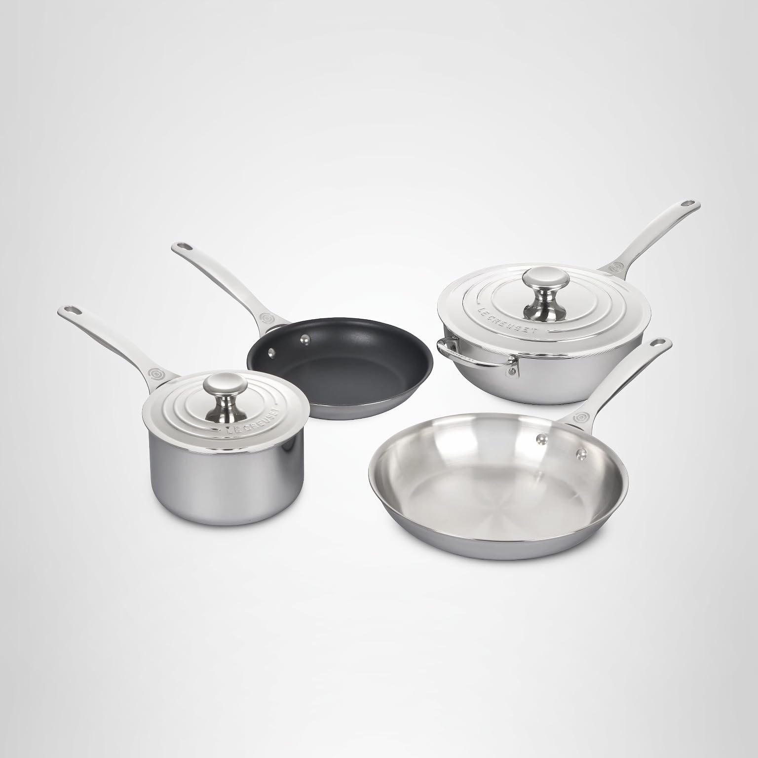Amazon.co.jp: Le Creuset (ルクルーゼ) 3層ステンレススチール 6個