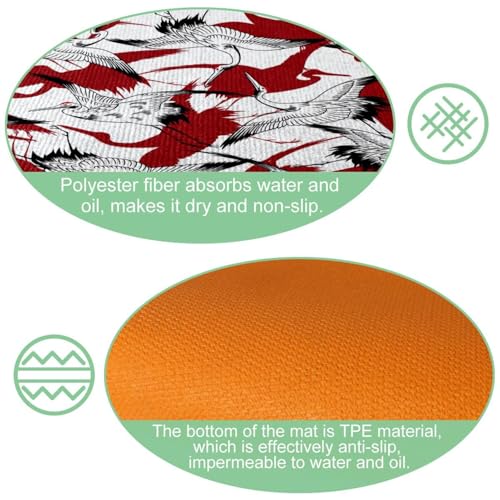Alfombrillas de cocina japonesas para pasillo y cuarto de lavado alfombras VAPOKF hogar 6