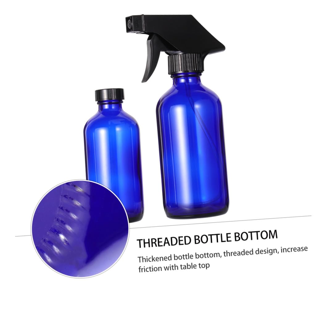 Nachfüllbare Glas Sprühflaschen 4 Stück 250ml, Blau für Reise