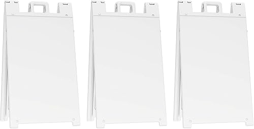 Miniatura 1 de Cartel Plasticade plegable y portátil, en forma de A, cartel para el pavimento, de 89cm x 91cm.