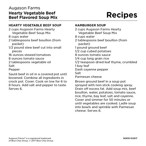 Augason Farms Hearty Vegetable Beef Flavored Soup Mix 2 lb 12 oz No. 10 Can - Thumbnail 2