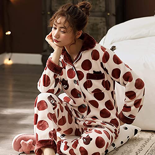 Pyjama ensemble chaud flanelle confortable contre les nuits froides