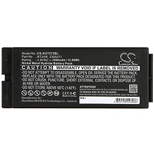 TECHTEK Batteria 2500mAh compatibile con [Ikusi] BERLINDE, GH, IK3, IK3 transmitters, IK4, IKONTROL, IKONTROL 2305271, JASO, KONECRANES, T70 console box, T70/3, T70/4, T70/8, TM70, TM70/3, TM70/8, pe