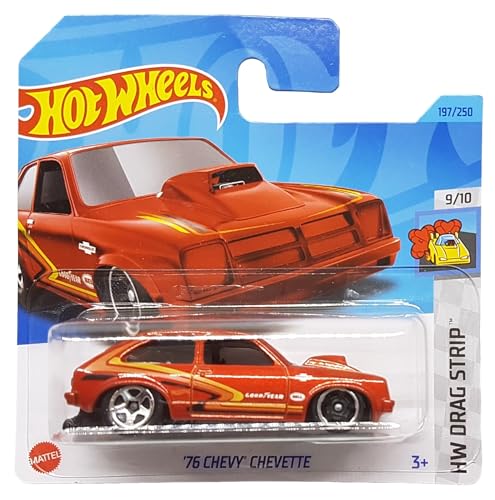 ’76 Chevy Corvette HW Drag Strip 9/10 HKH35 Kısa Kart Good Year Bell 2023