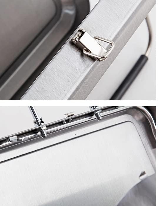 Miniatura 5 de Barbacoa Parrilla de carbón Parrilla de barbacoa de acero inoxidable al aire libre Parrilla de barbacoa de carbón portátil plegable Herramientas de