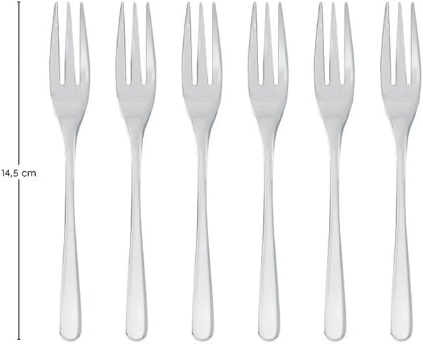 Sambonet 52553A55 Taste Kitchen Forks Set of 6 Stainless Steel 18 x 10 cm