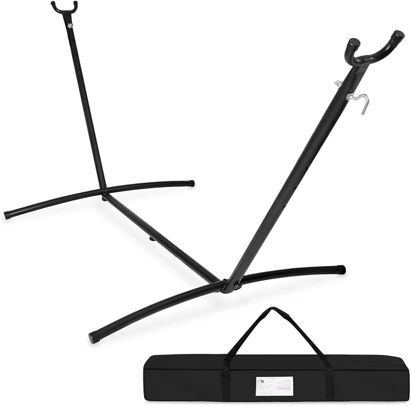 FDW Portable 9FT Hammock Stand, Heavy Duty Hammock Stand, Portable Steel Stand Only for Outdoor Patio or Indoor with Carrying Case (No Hammock)
