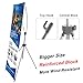T-SIGN Reinforced Block Adjustable Tripod X Banner Stand, 23 x 63 to 32 x 78 Inch, Portable Travel Bag, Bigger, More Adaptable, Trade Show Exhibition