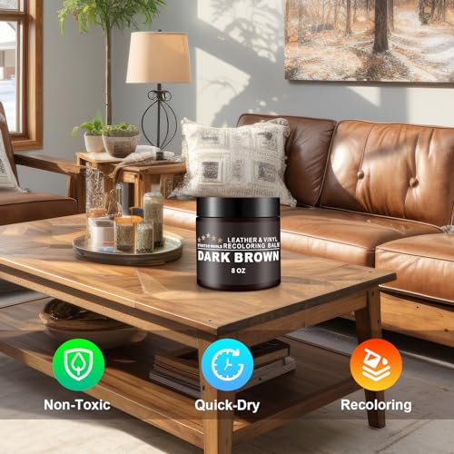 image for STARTSO WORLD Leather Recoloring Balm, Maroon Leather Repair Kit for F