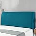 XYWML Bett Kopfteil Hussen Einfarbig, Stretch Staubdicht Kopfteil Schutzabdeckung Bettkopfteil Bezug Staubdichte Abdeckung Für Schlafzimmer (150cm,Türkis)