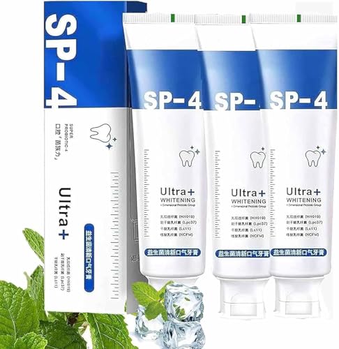 Pasta de Dientes Pasta de Dientes Blanqueante Pasta Dental Sp-4 Probiotic Whitening Toothpaste Sp-4 Toothpaste Whitening and Stain-Removing Probiotic Toothpaste(3*PCS)