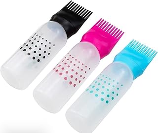 زجاجات صبغ شعر بمشط لصبغ جذور الشعر من قطعتين