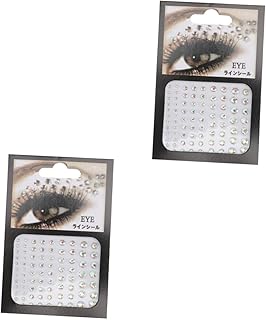 Beavorty 2 Peças Joias Corporais Joias Corporais Cristal Ab Strass Adesivos De Maquiagem Strass Sereia Joias Rosto Tatuagem Pedras Preciosas Strass Adesivos Acessórios Acrílicos Adesivos
