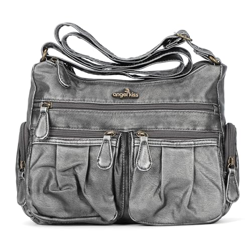 Image of Angel Kiss Crossbody Bags for Women, Ladies Shoulder Handbags and Purses Medium Faux Leather Pocketbooks | Ladies