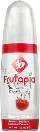 ID Lubricants Frutopia - Lubricante personal con sabor a cereza, lubricante a base de agua, botella de 3.4 onzas líquidas, surtido