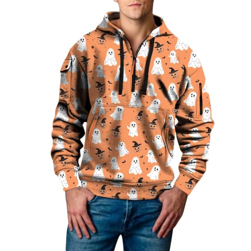 Sudadera de protección solar para hombre con estampado 3D en color amarillo talla S