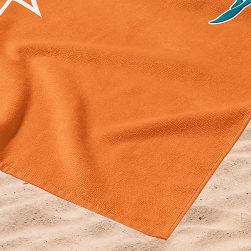 Image of Northwest NFL Miami Dolphins Microfiber Beach Towel, 30 x 60 Inches - Quick Dry, Sand Resistant, Lightweight, Highly Absorbent, Incisor Design